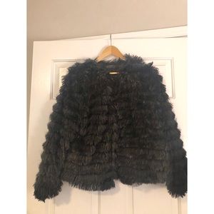 Faux fur jacket